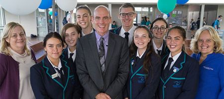 School community gathering for the 10 year celebration