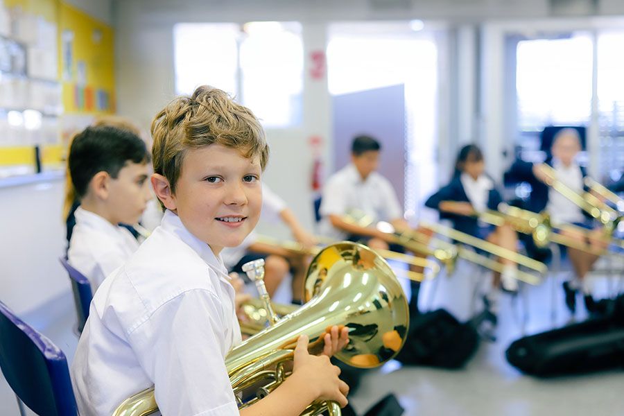 Student band practice