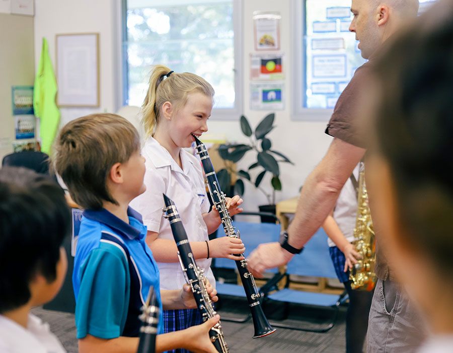 Learning to play the clarinet